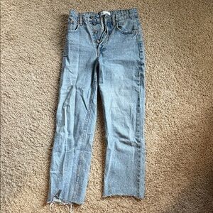Zara High Rise Light Blue Jeans